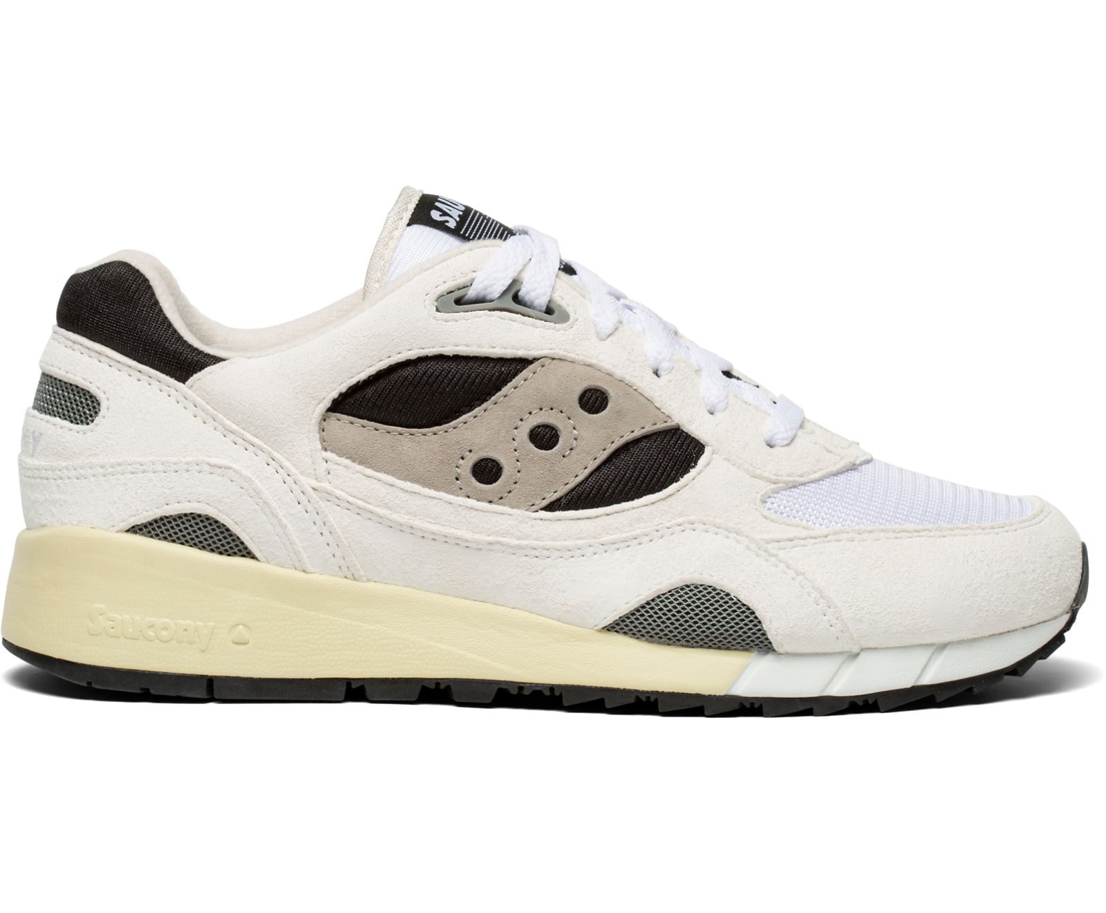 Men\'s Saucony Shadow 6000 Originals White / Black / Grey | Singapore 424ILHS